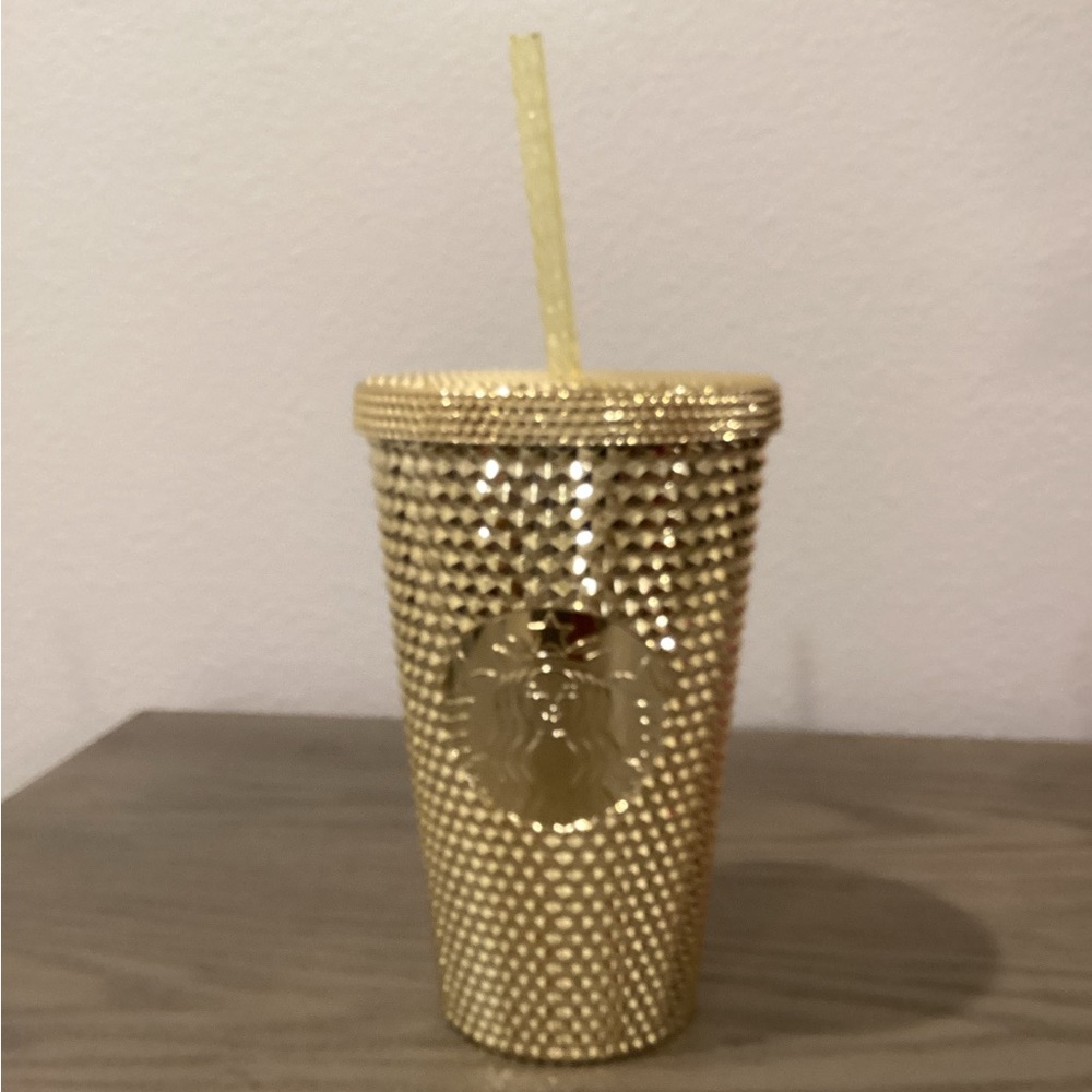 Starbucks gold grande bling tumbler - Picture 1 of 2